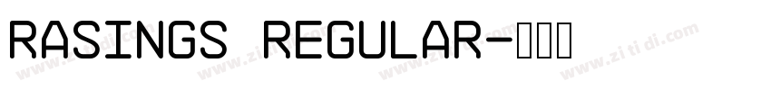 RAsings Regular字体转换